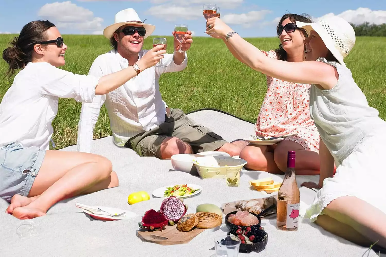 waterproof bottom picnic blanket