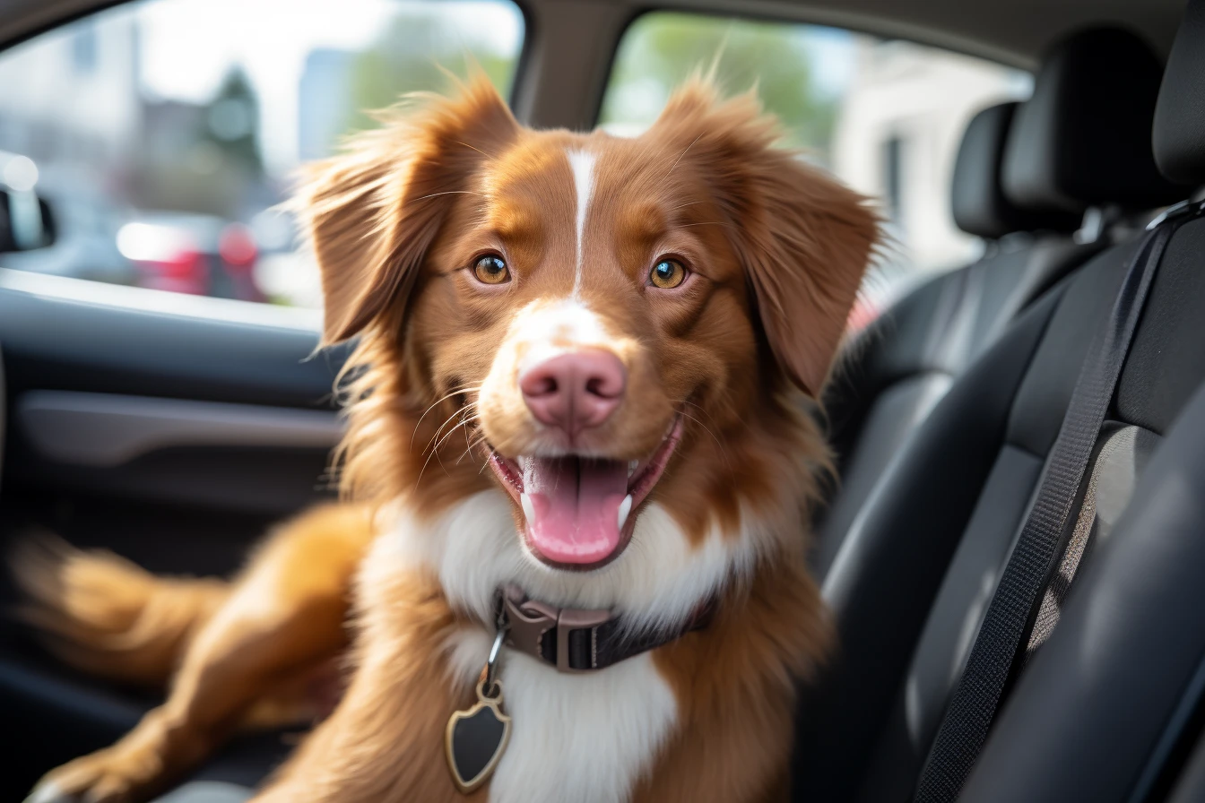 Kia Forte back seat cover for Nova Scotia Duck Tolling Retrievers